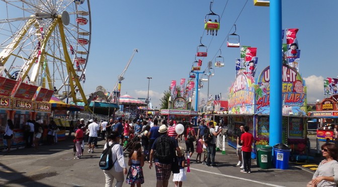 View of CNE midway